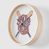 Retro honkbal softbal fan ontwerp (Hoek)