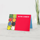 Retro Honkbal Themed dankt u kaardt Bedankkaart (Voorkant)