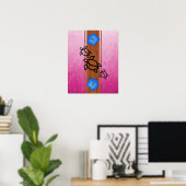 Retro Honu Surfboard Poster (Thuiskantoor)