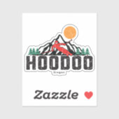 Retro Hoodoo Ski Sticker (Vel)