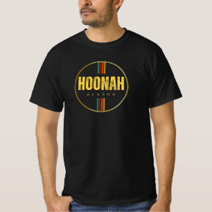Retro  Hoonah Stad Alaska State 70s Groovy T-shirt