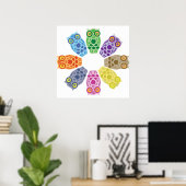 Retro Hoot Owl Print (Thuiskantoor)