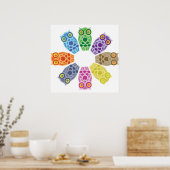 Retro Hoot Owl Print (Keuken)