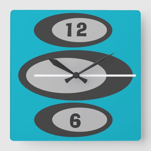 Rétro horloge murale - couleur faite sur commande (Recto)