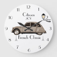Rétro horloge murale de Citroen 2CV