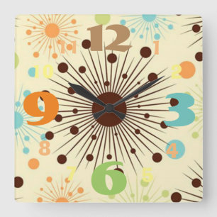 Rétro horloge murale fraîche de conception des