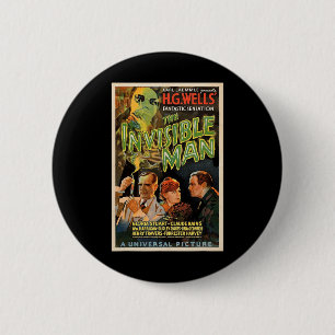 Retro Horror Filmmonsters Halloween Ronde Button 5,7 Cm