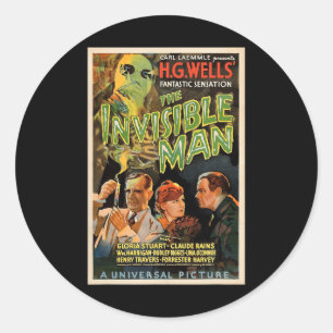 Retro Horror Filmmonsters Halloween Ronde Sticker