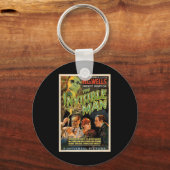 Retro Horror Filmmonsters Halloween Sleutelhanger (Voorkant)
