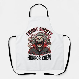 Retro Horror T-shirt Fright Society Schedel Design Schort