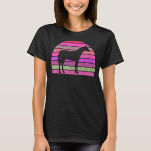 Retro Horse Horse Silhouette Boerderij Animal T-shirt