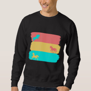 Retro Horse Lover Equestrian Fan Trui