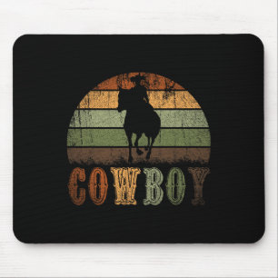 Retro Horseback Riding Rodeo Westerne Line Dance H Muismat