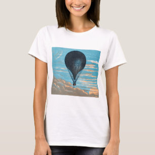 Retro Hot Air Ballon Uitzicht eerste ballon T-shirt