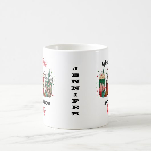Retro Hot Chocoa Chocolade Mok voor kerstmis (Center)
