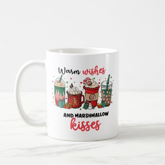 Retro Hot Chocoa Chocolade Mok voor kerstmis (Links)