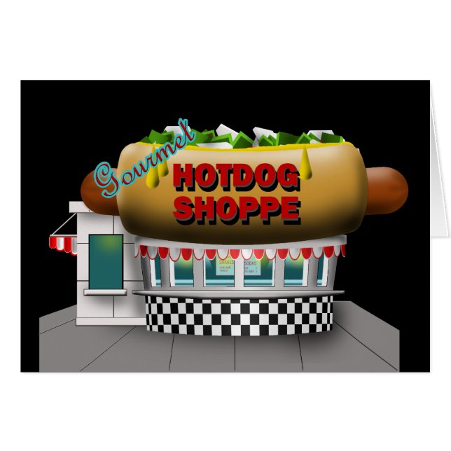 Retro Hot Dog Shoppe (Voorkant Horizontaal)