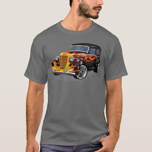 Retro hot staaf t-shirt (Voorkant)