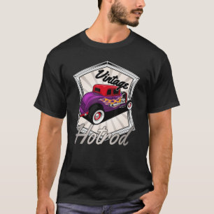 Retro Hotrod, Aangepaste autoliefhebbers, Mannen V T-shirt