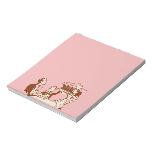 Retro Houseechtgenote Notitieblok (Gedraaid)