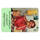 Retro Houseechtgenote - praat niet meer, Magneet (Horizontaal)