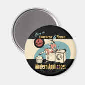 Retro Houseechtwasdroger Magneet (Voorkant / Achterkant)