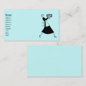 Retro Housekeeper Visitekaartje (Voorkant / Achterkant)