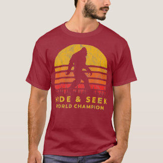 Retro Huid Seek World Champ Bigfoot Sun T-shirt