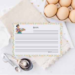 Retro Huishoudster Bruidsfeest Receptkaarten Briefkaart