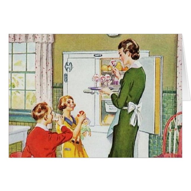 Retro huisvrouw (Voorkant Horizontaal)