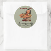 Retro Huisvrouw Canning Label Aangepaste naam en d (Tas)