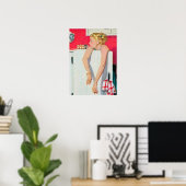 retro  huisvrouw decor poster (Thuiskantoor)