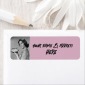 RETRO HUUSEWIFE RETURN ADRES ETIKETTERS ETIKET (Insitu)