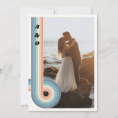 Retro Huwelijksuitnodiging in oude stijl uit de ja Kaart (Voorkant)