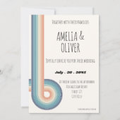 Retro Huwelijksuitnodiging in oude stijl uit de ja Kaart (Achterkant)