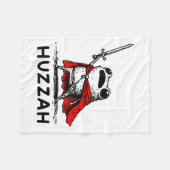 Retro Huzzah Frog Knight Funny Sword Meme Quote  Fleece Deken (Voorkant (Horizontaal))