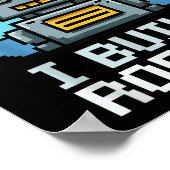 Retro I Build Robots Robotics Engineering Ai Tech Poster (Hoek)