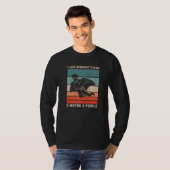 Retro I Like Wingsuit Flying & Maybe 3 People Skyd T-shirt (Voorkant volledig)