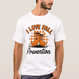 Retro I Love Herfst Prevention Herfst Fysiotherapi T-shirt