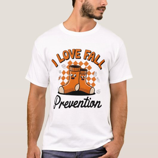 Retro I Love Herfst Prevention Herfst Fysiotherapi T-shirt (Voorkant)