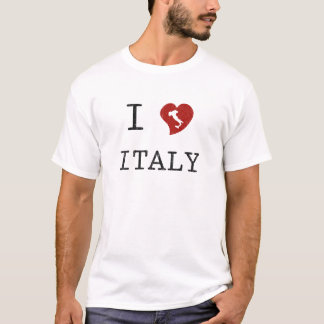 Retro I Love Italy T-shirt