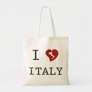 Retro I Love Italy Tote Bag