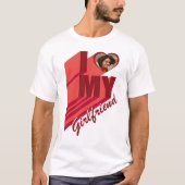 Retro I Love My Girlfriend T-Shirt (Devant)