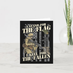 Retro I staat voor The Flag Kneel for the Fallen M Kaart