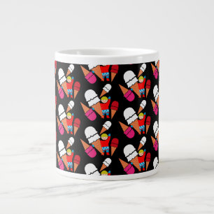  Retro Ice Cream Art Extra Grote Beker