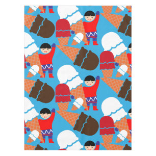 Retro Ice Cream Art Tafelkleed