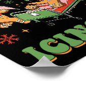 Retro ICU Verpleegster Kerstmis Gingerbread Heb je Poster (Hoek)