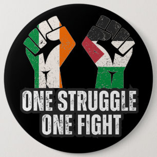 Retro Ierland Palestine Solidariteit Eerste Revolu Ronde Button 6,0 Cm