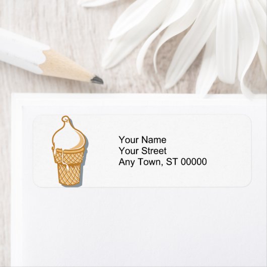 retro-ijskegel etiket (Insitu)