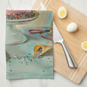Retro ijslolly theedoek (Quarter Fold)